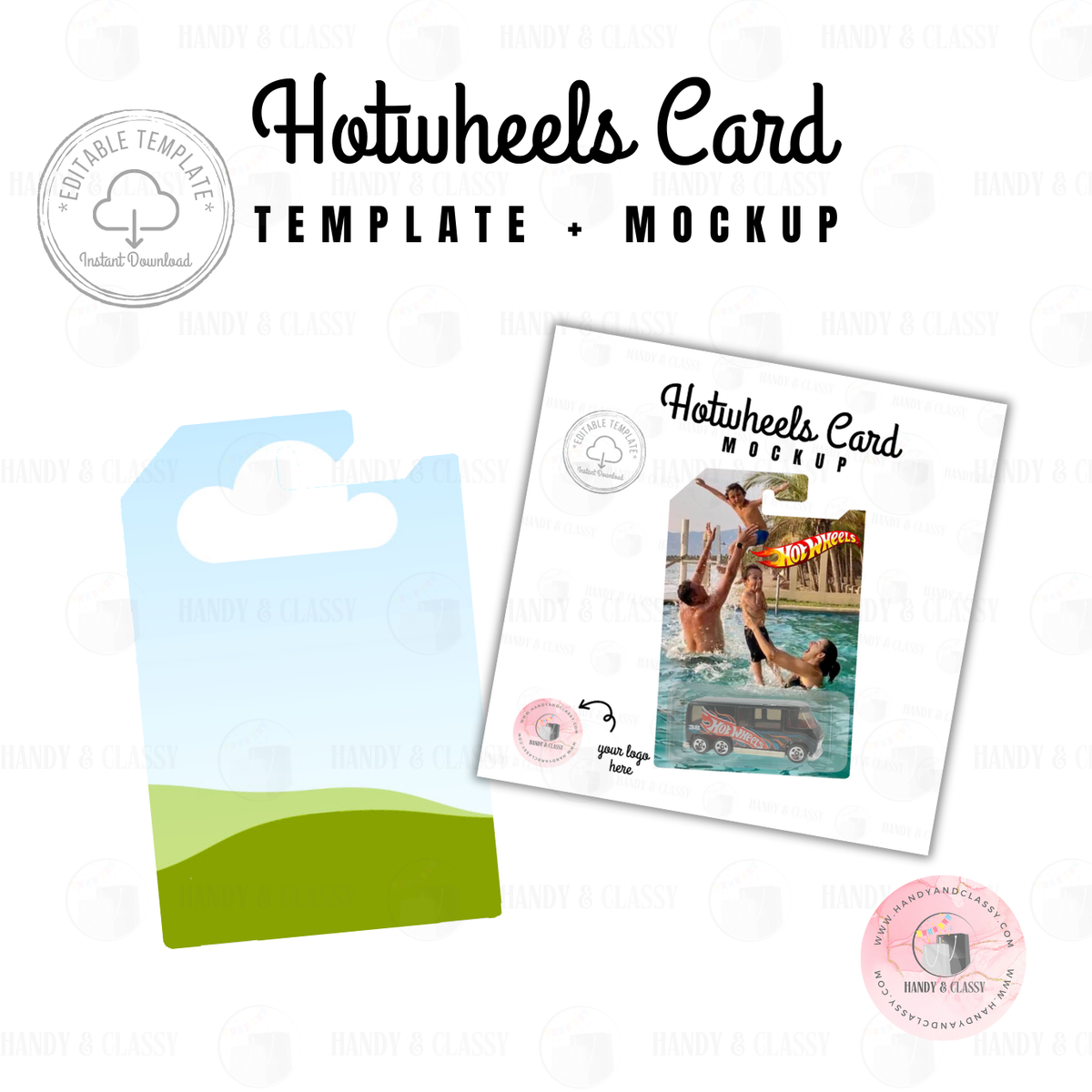 Hot Wheels Card Template (Editable) HandyandClassy