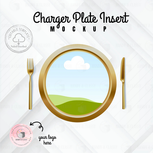 Charger Plate Insert Template (Editable)