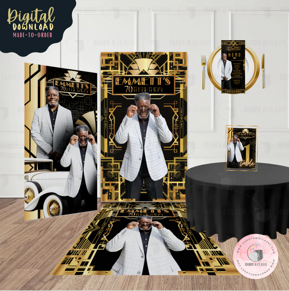 Gatsby Themed Bundle (PRINTABLE - Digital Design)