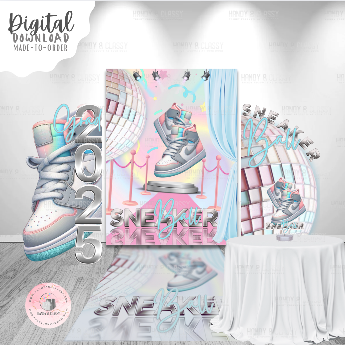 Sneakers in Silver Bundle (PRINTABLE - Digital Design)