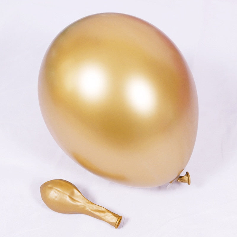 Metal Latex Balloons (Different Colours)