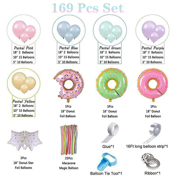 Donut Pastel Balloon Arch Kit