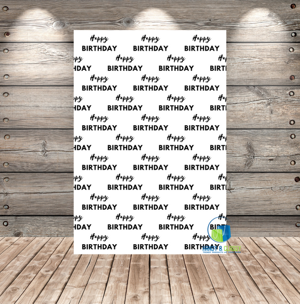 Custom Step & Repeat Backdrop (Material: Vinyl or Microfiber)