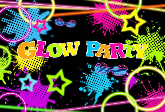 Glowing in Neon Backdrop (Material: Vinyl)