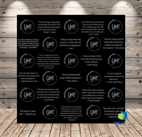 Custom Backdrop (Material: Vinyl or Cotton)