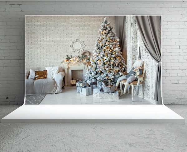 Christmas Tree Backdrop