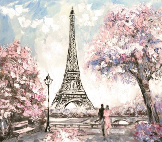 Eiffel Tower Backdrop (Material: Microfiber)