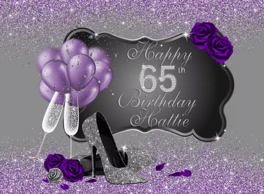 Silver & Lilac Backdrop (Material: Vinyl)