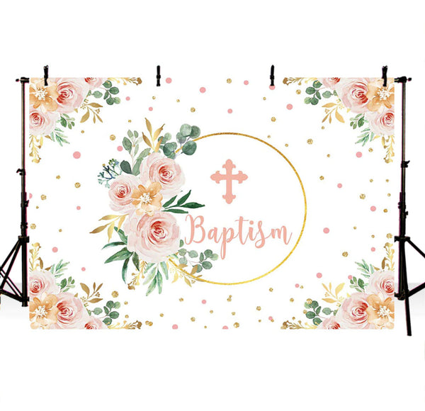 Christianity in Pink Backdrop (Material: Vinyl)