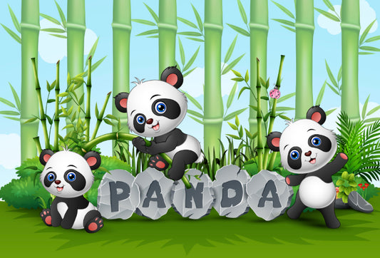 Pandas Backdrop (Material: Vinyl)