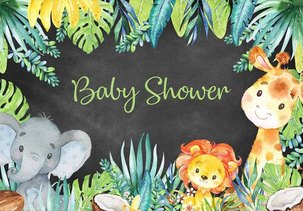 Coconut Jungle Backdrop (Material: Vinyl)