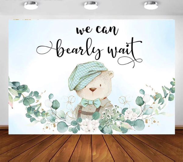 Cute Teddy Bear Backdrop (Material: Vinyl)