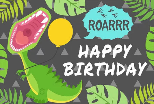 Dinosaur Roar Backdrop