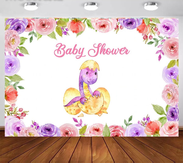 Brachiosaurus Dinosaur Backdrop (Material: Vinyl)