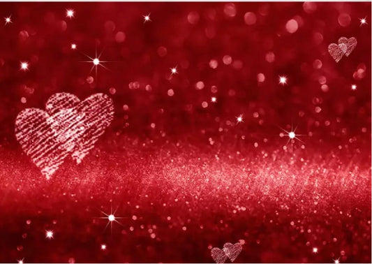Pair of Hearts Backdrop (Material: Vinyl)