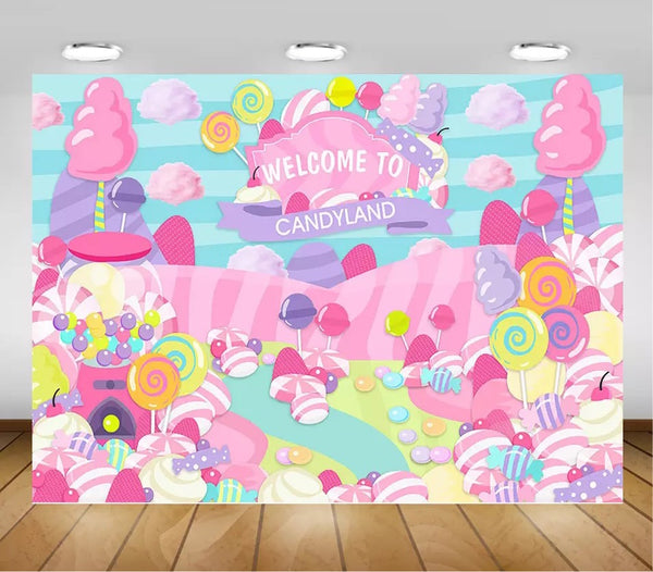 Candyland Backdrop (Material: Vinyl)