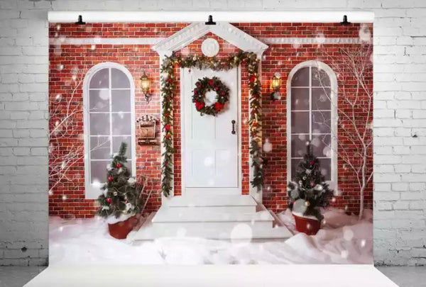 Christmas Entrance Backdrop