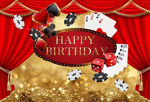 Casino Celebration Backdrop (Material: Vinyl)