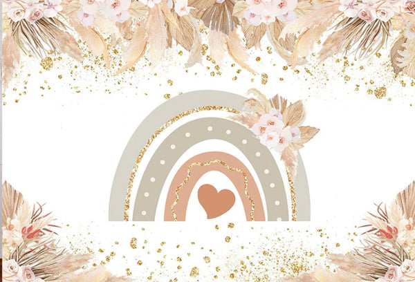 Boho Heart Backdrop (Material: Vinyl)