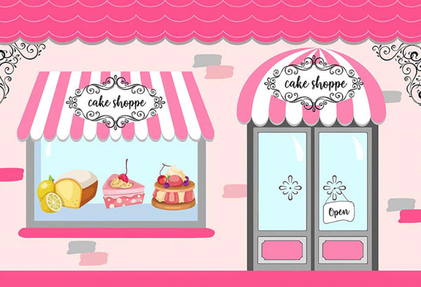 Cake Shoppe Backdrop (Material: Vinyl)