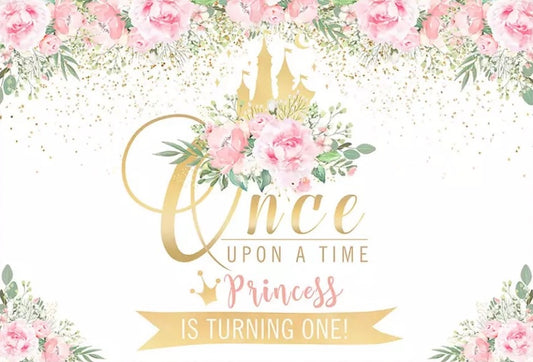 Once a Princess Backdrop (Material: Vinyl)