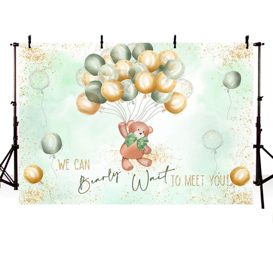 In Green Bearly Backdrop (Material: Vinyl)