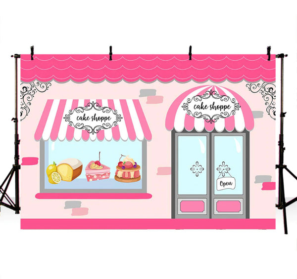Cake Shoppe Backdrop (Material: Vinyl)