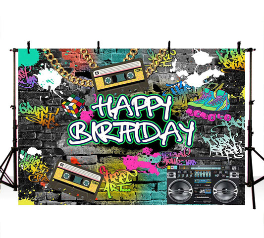 The 90s Backdrop (Material: Vinyl)