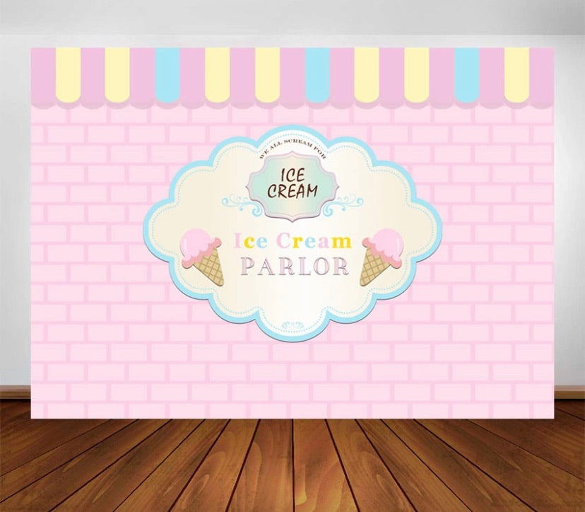 Ice Cream Shop in Pastel Backdrop – HandyandClassy