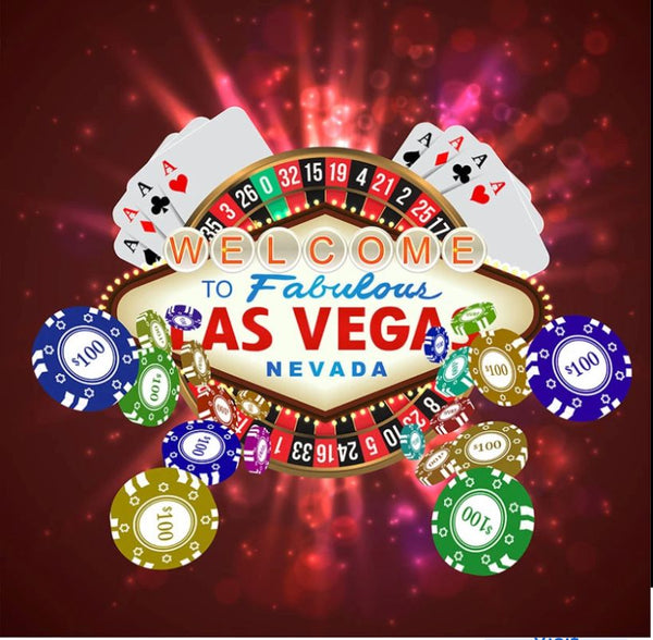 Casino Party Backdrop (Material: Vinyl)