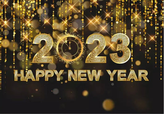 Happy Year Backdrop (Material: Vinyl)