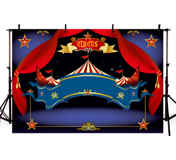 Circus Entrance Backdrop (Material: Vinyl)