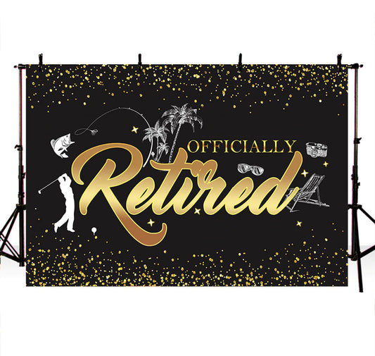 Retirement Celebration Backdrop (Material: Vinyl)