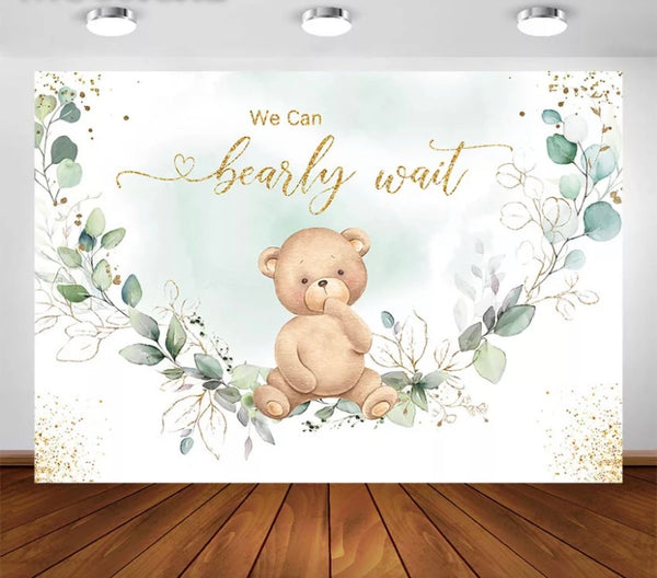 Bear-ly Wait Backdrop (Material: Vinyl)