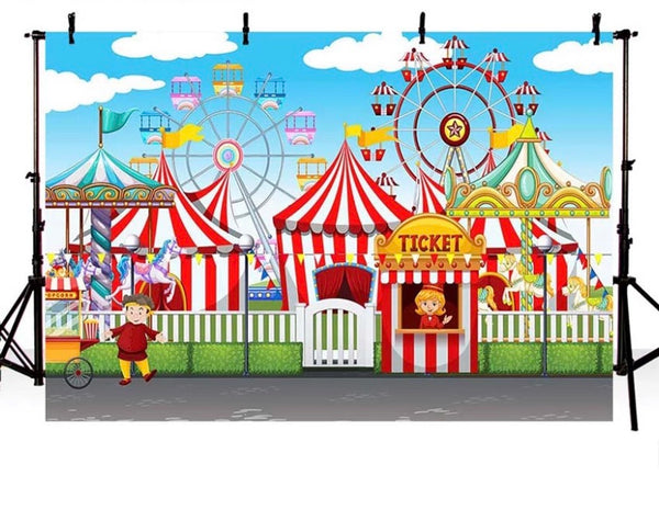 Circus Backdrop (Material: Vinyl)