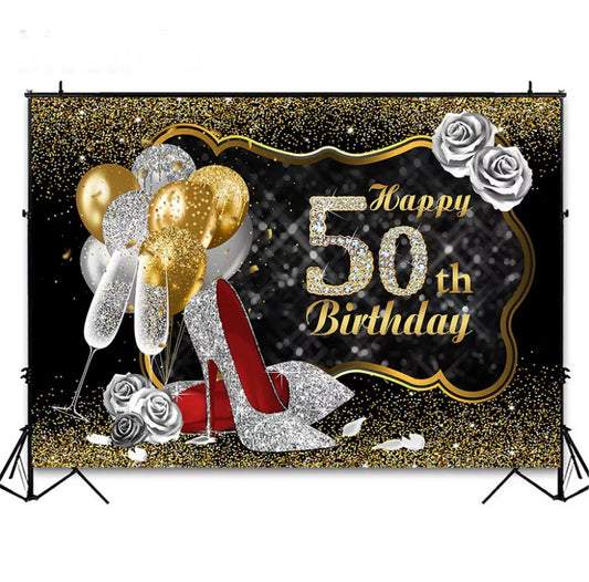 Elegant in Heels Backdrop (Material: Vinyl)