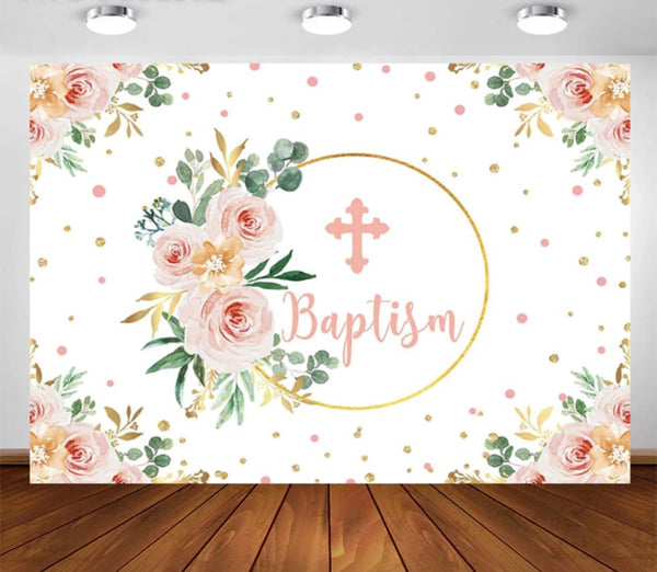 Christianity in Pink Backdrop (Material: Vinyl)