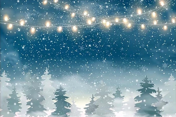Christmas Tree Backdrop (Material: Vinyl)