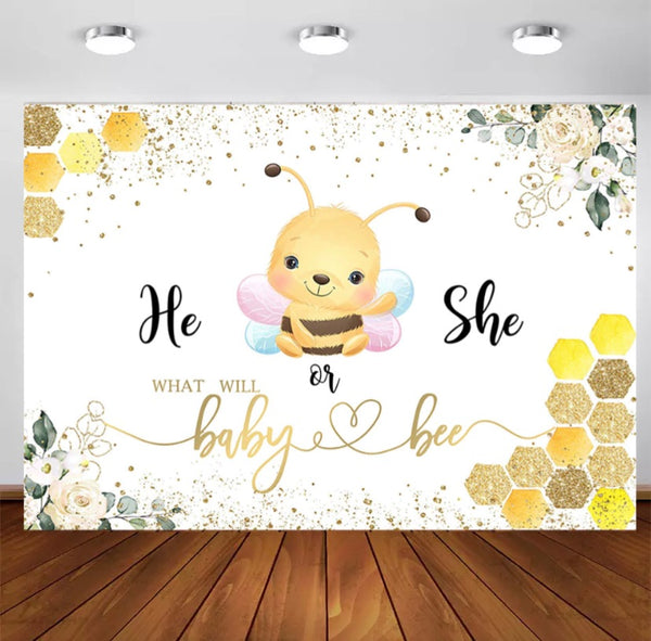 Baby Bee Backdrop (Material: Vinyl)
