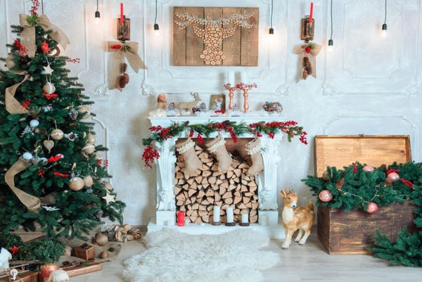 Chimney in White Backdrop (Material: Microfiber)