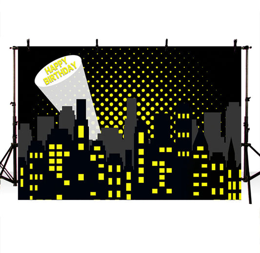 Super Bat Backdrop (Material: Vinyl)