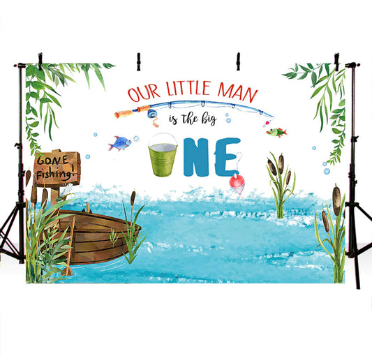 Let’s Go Fishing Backdrop (Material: Vinyl)