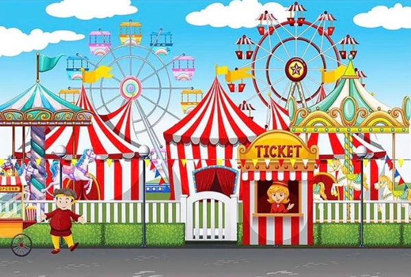Circus Backdrop (Material: Vinyl)