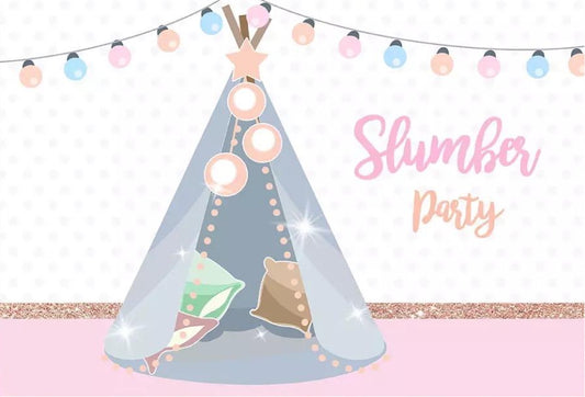 Teepee Party Backdrop (Material: Vinyl)