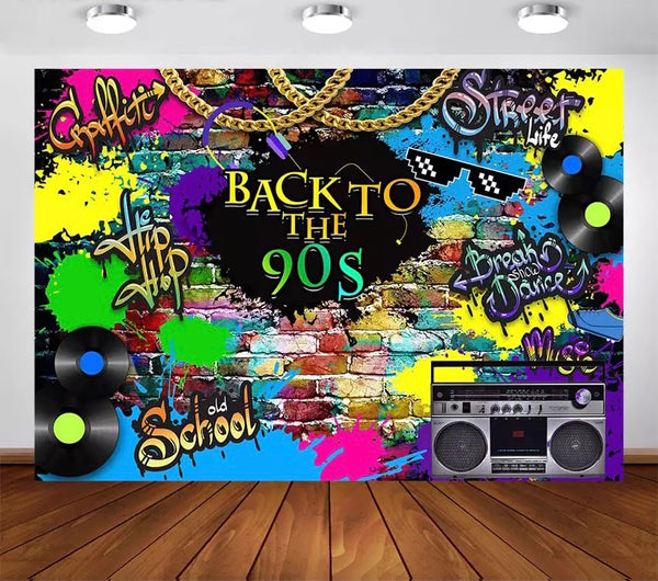 Back to the 90’s Princess Backdrop (Material: Vinyl)