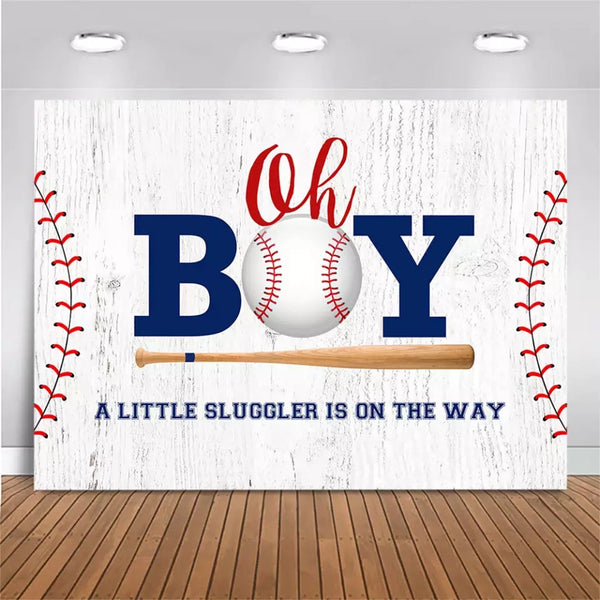 Baseball Party Backdrop (Material: Vinyl)