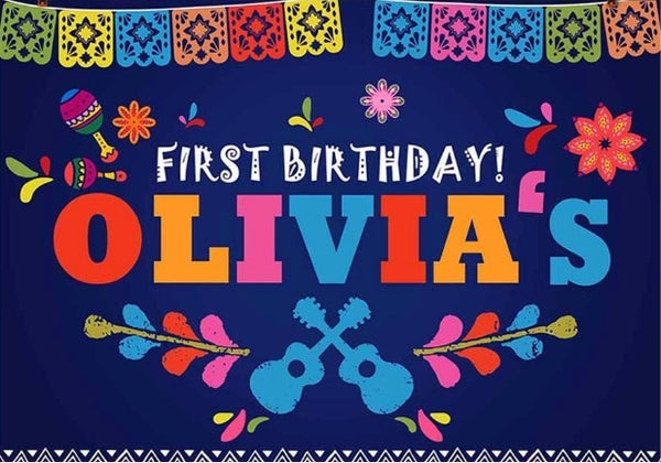 Colourful Mexican Backdrop (Material: Vinyl)