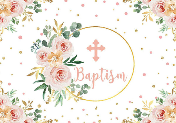 Christianity in Pink Backdrop (Material: Vinyl)