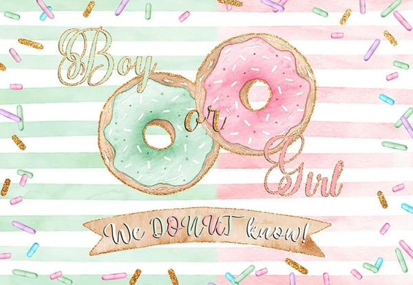 Donut Gender Reveal (Material: Vinyl)