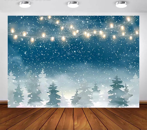 Christmas Tree Backdrop (Material: Vinyl)